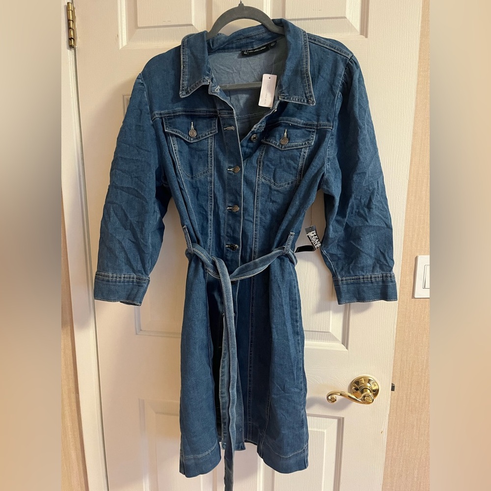 NWT York & Company Blue Denim Dress